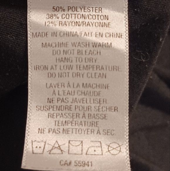 $4 Add-on Thin Black Long Sleeve Tee - Size Small - Picture 7 of 7